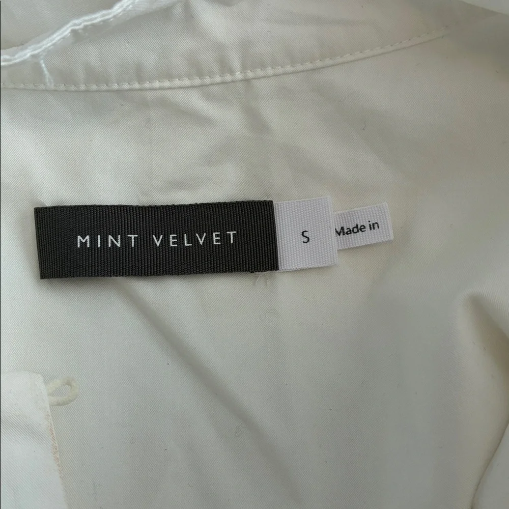 Like New Mint Velvet White Blouse Sz S - Picture 5 of 6
